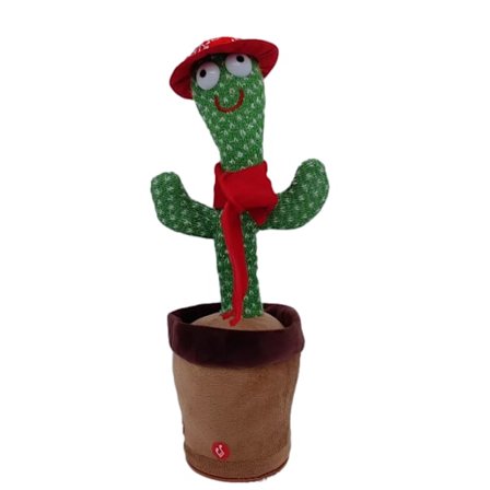 Motoriserade kaktusleksaker som spelar in och lyser upp