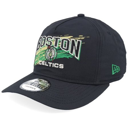 New Era - Boston Celtics Throwback Brush Black Strapback Snapback Black Cap - NBA @ Hatstore