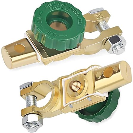 Batteribryter for bilkrets, polterminaler, 6-24