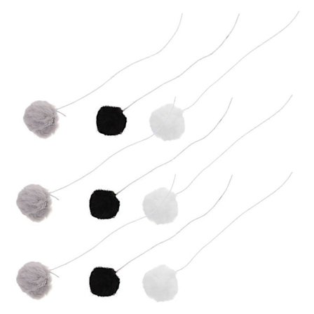 Kattelegebold Plyslegetøj til Indendørs Katte med 9 stk. Assorterede Farver[D]