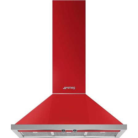 Smeg KPF9RD Portofino köksfläkt 90 cm, röd | Vitvaror > Köksfläkt | Bagaren och Kocken