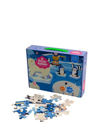 Puzzle "Penguins", 100 Pcs Patterned Magni Toys