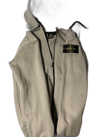 Grå hoodie från Stone Island