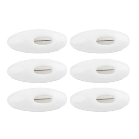 6 kpl Muoviset turvasolkihelmet Muslimihuivi Pin Islamilainen huivikoriste