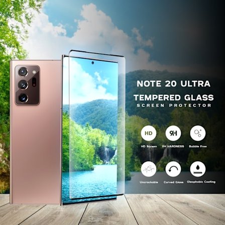 1-Pack SAMSUNG GALAXY NOTE 20 ULTRA Skærmbeskyttelse - Hærdet Glas 9H - Super kvalitet 3D