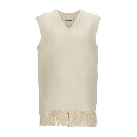Jil Sander Sleeveless Strik inbo, Dame Slipover