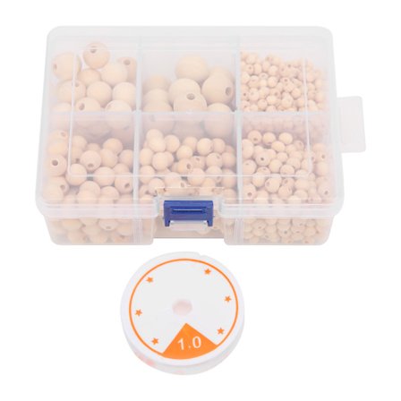 Myrkyttömät Maalattavat Puuhelmet Useita Kokoja Houkutteleva Askartelu Harrastajille