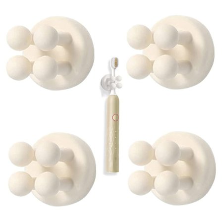 Monitoiminen vedenpitävä silikoninen hammasharjateline partaterän pidike itseliimautuva koukku seinälle kylpyhuoneeseen keittiöön olohuoneeseen 