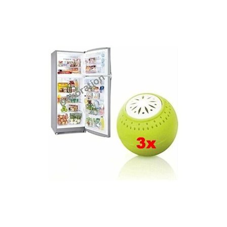 CHAM - TEHAZY 3-pack - Kemikaliefri - Naturlig luktborttagare - Luktneutralisator - Eliminerar kylskåpslukt med aktivt kol