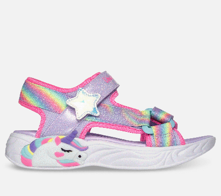 Skechers, Unicorn Dreams Sandal – Dreamy Unicorns, 35, Lilla, Pige