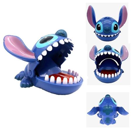 Håndbitt Stitch Leke Stressbit Fingerleke Barn Gave Blue