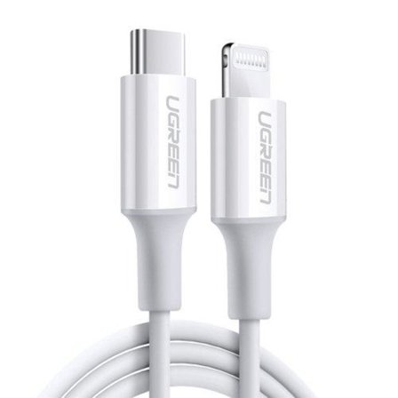 Ugreen MFi USB-C Till Lightning Kabel 0.5 m - Vit