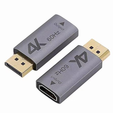NÖRDIC aktiivinen sovitin Displayport1.2 uros HDMI1.4b naaras 4K 60Hz Eyefinity musta