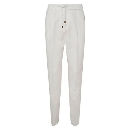 Brunello Cucinelli, Trousers Wit, Heren, Maat:S