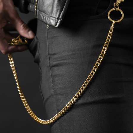 Chaîne de portefeuille dorée pour hommes - Chaînes de portefeuille