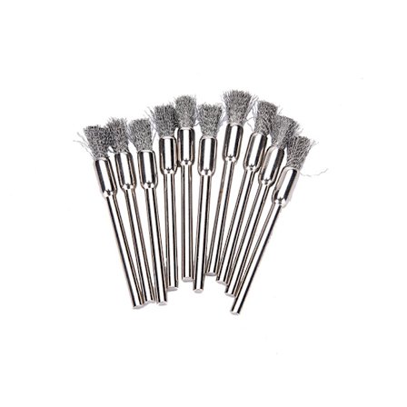 Uusi 10 kpl Mini Wire Brush Brush Brush Cup Wheel hiomakoneelle tai poralle