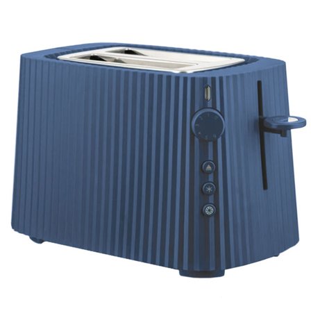 Alessi Plissé brødrister, blå - Kjøp kjøkkenmaskin hos Bakeren og Kokken