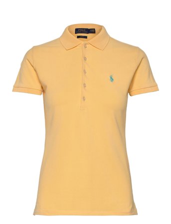 Polo Ralph Lauren Slim Fit Stretch Polo Shirt - Orange - XL