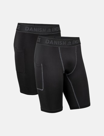Danish Endurance | Men's Compression Shorts 2-Pack | L