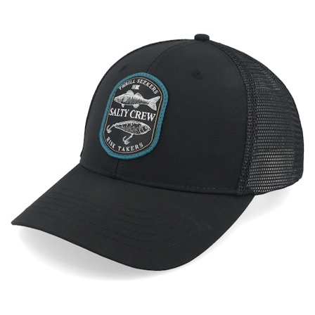 Salty Crew - Nero trucker Cappellino - Baited Retro Black Trucker @ Hatstore