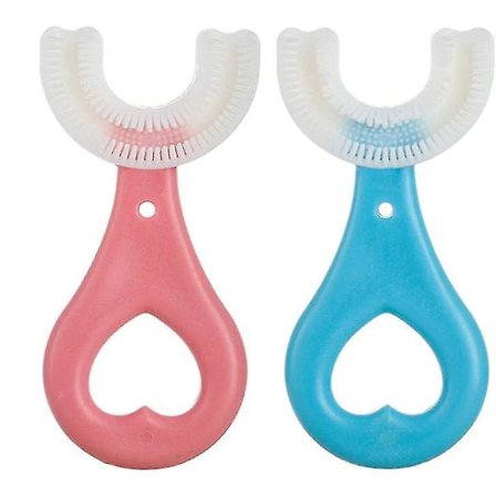 U-formad mjuk tandborste för barn, manuell, julklapp