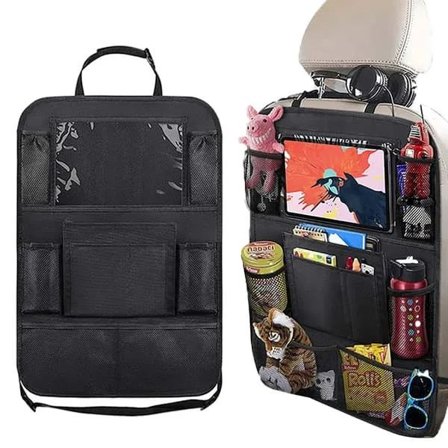 Ryggstödsskydd Bil - Förvaringsficka med surfplattehållare