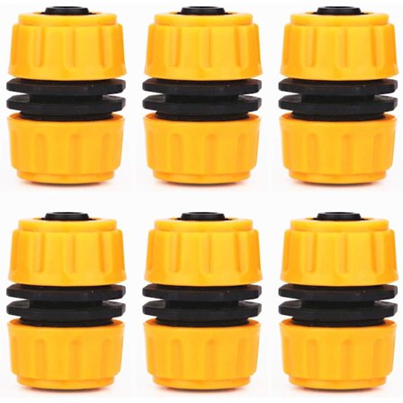 6-delt slangereparationsstykke hurtig forlænger til 1/2 tomme 13 mm haveslange