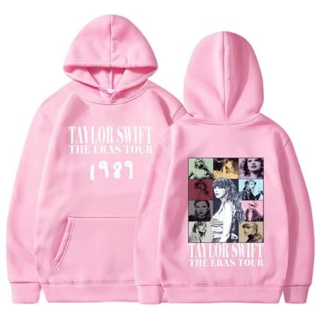 Tylor Ers r 0 Ccert r Crewc Taylor Swift 1989 hættetrøje til mænd og kvinder pink XS