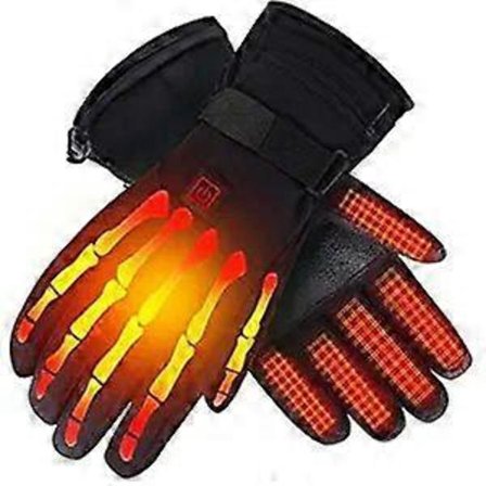 Uppvärmda handskar med uppladdningsbart batteri för män kvinnor för artritiska händer, storlek L med batteri