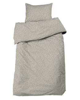 Påslakanset Camebridge med tryckt lövmotiv 2-delar Sand - Redlunds