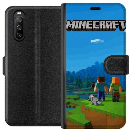 Sony Xperia 10 III Plånboksfodral Minecraft Key Art