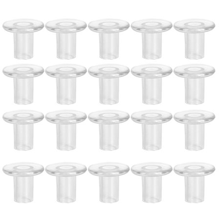 10 Par Høj Hæl Dæksler Anti-Skrid Sikker Hæl Beskytter Sko Tilbehør til Latin Sko (Transparent)