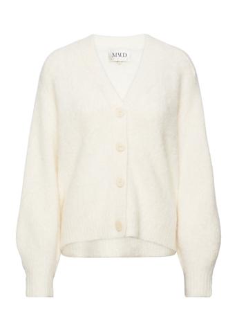Sanna Cardigan Strikkegenser Cardigan Creme MAUD*Betinget Tilbud