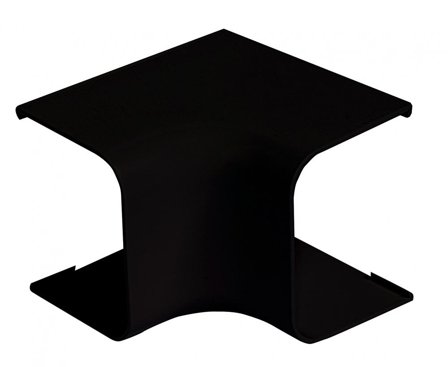 Vecamco Innvendig bend til kanal 80x60mm Sort