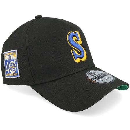 New Era - MLB Svart adjustable Caps - Hatstore Exclusive x Seattle Mariners Midnight Legends 9FORTY 40th Black A-frame Adjustable @ Hatstore