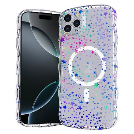 iPhone 16 Pro Max Wave Star Transparent MagSafe Magnetisk Skal
