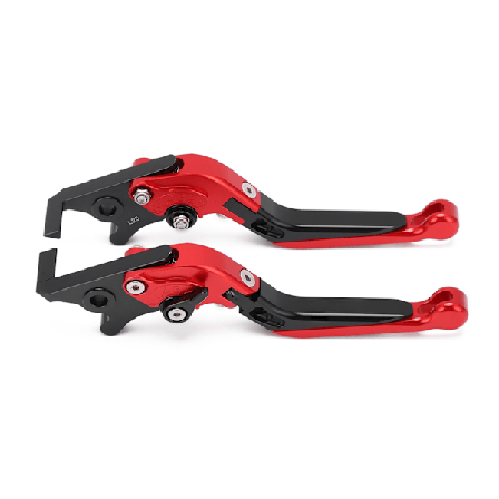 2 st MC-bromshandtag Vänster Höger MC-modifieringstillbehör Pit Dirt Motocross-delar Ersättning för YAMAHA NMAX 155 2015‐2021 Röd