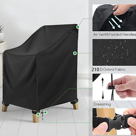 Utendørs Stoltrekk Vanntett Utendørs Hagemøbeltrekk Sta