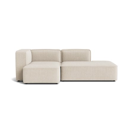 Modus chaiselong sofa, venstrevendt | open end - Poso Beige - 223x130x67cm - Komfortabel Chaiselong Sofa med Nozag fjedre & Koldskum - Beige