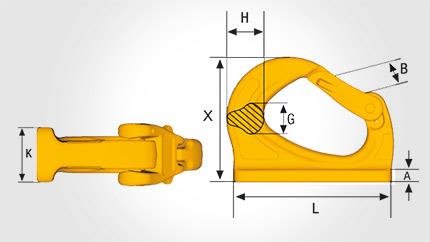 Gunnebo Z7009060 Universalkrok 2T, Maskintilbehør & forbruk