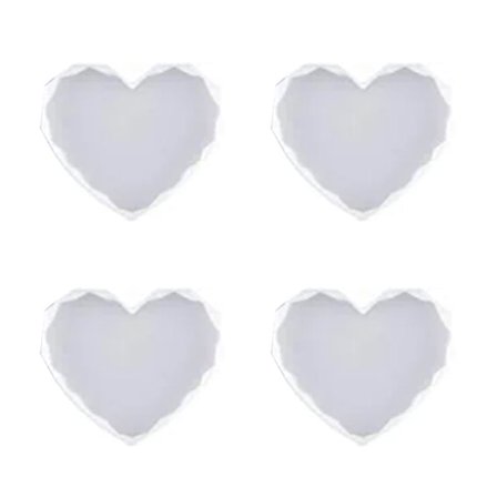 Bordskåner Epoxy Resin Form Sæt Kop Måtte Silikone Form DIY Håndværk D