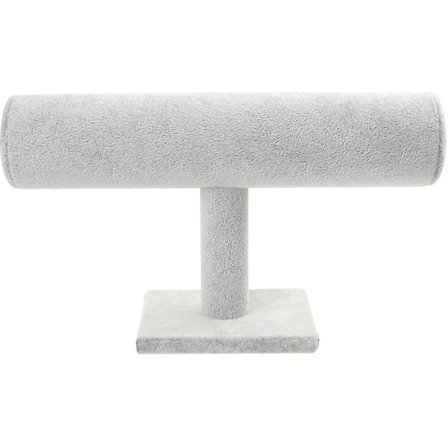 Samettinen teline scrunchieille, koruteline, hiuspannoille, scrunchieille ja kelloteline, säilytysteline harmaana, aikuisille, naisille