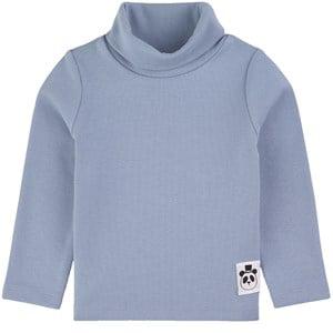 Mini Rodini Ribbed Turtleneck Jumper Blue 128/134 cm - Tops - 128/134 cm - Blue