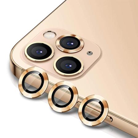 Iphone 12 Pro Max Kameralinsskydd Aluminum Alloy (3 Pcs) - Guld Silver