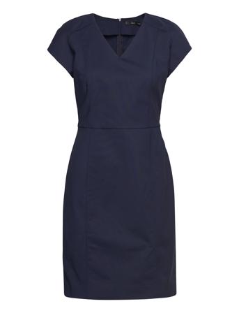 Tailored Short Dress Kort Kjole Navy Mango