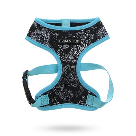 Urban Pup - Black & Blue Paisley Hundsele - Hundsele