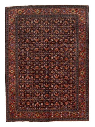 Handknuten Wiss 240X328 Orientalisk Ullmatta Svart/Mörkröd Stor