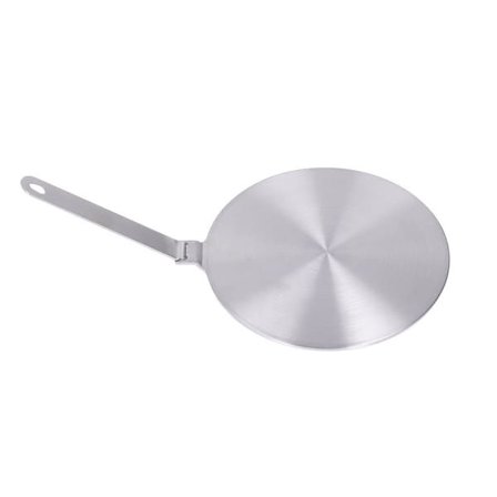 Värmespridningsplatta i rostfritt stål med handtag för induktionshäll - Typ 20