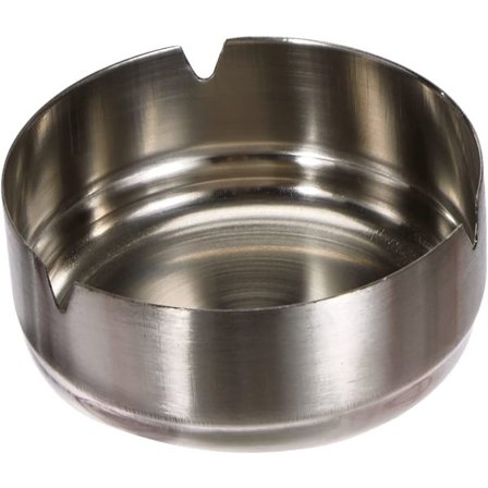 Rostfritt Stålashtray Silver 10 x 10 x 3cm