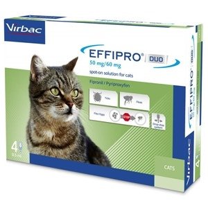 Virbac Effipro Duo Gatto 4 Pipette Antiparassitario Efficace